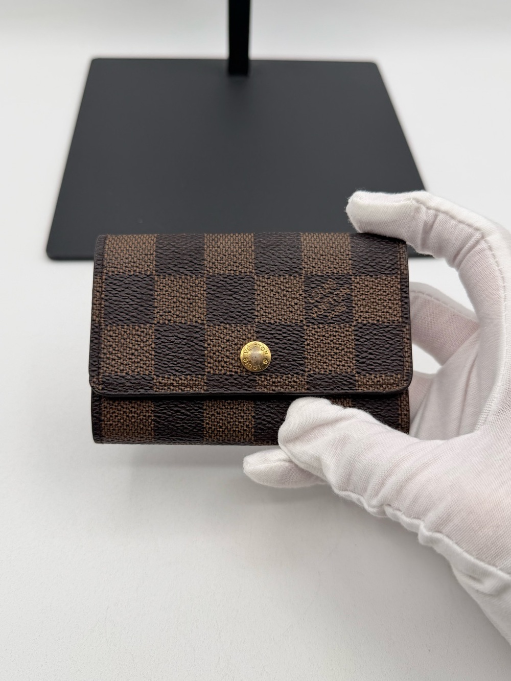 Louis Vuitton Compact Leather Damier Key and card holder